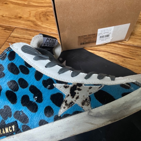 authentic golden goose francy sneakers animalier mix color size 36 ggdb - Picture 11 of 12